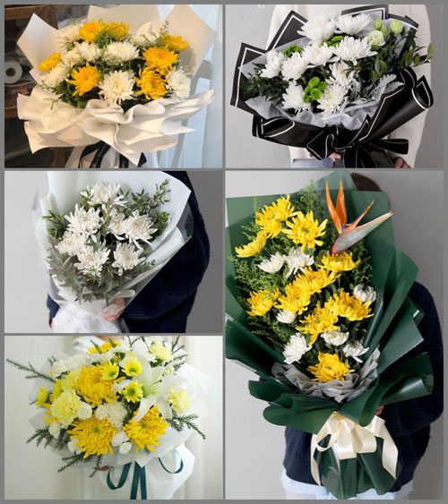 辽宁辽阳灯塔市白事花束代送